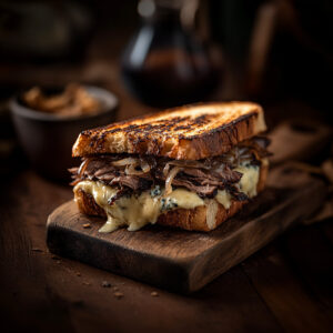 Beef Brisket & Blue Cheese Toastie
