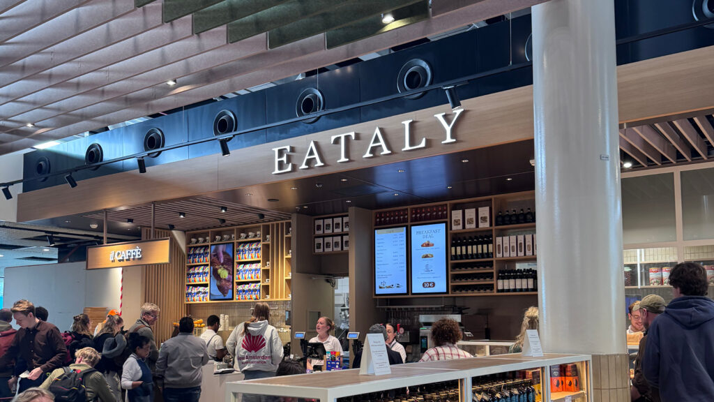 Eataly food hall at Schiphol Airport